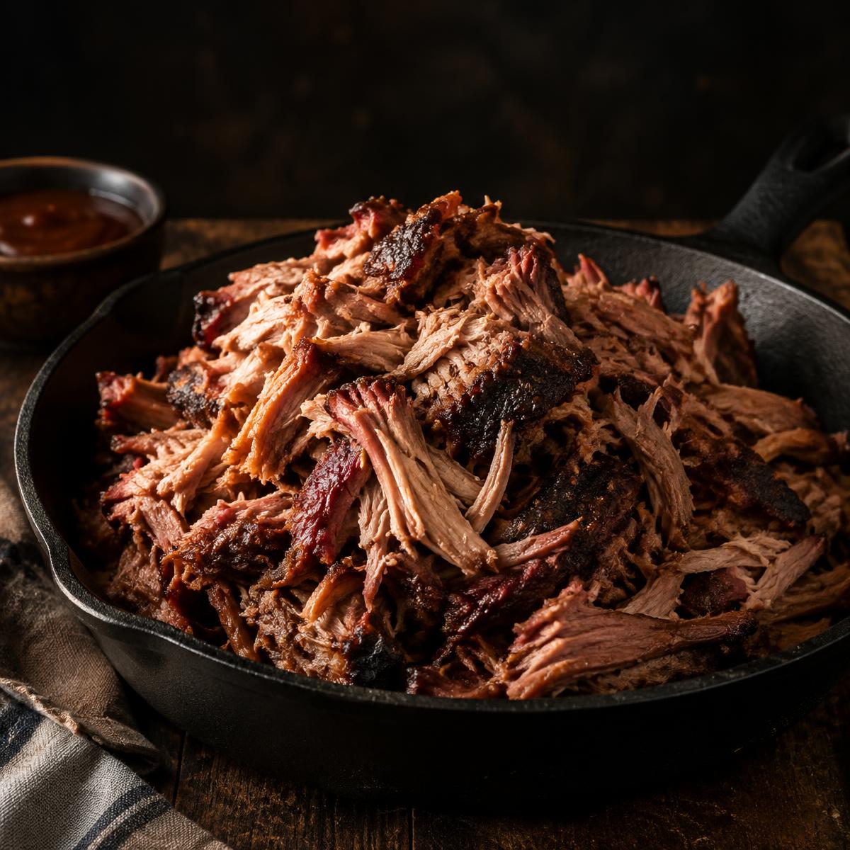 Pulled pork in cast iron